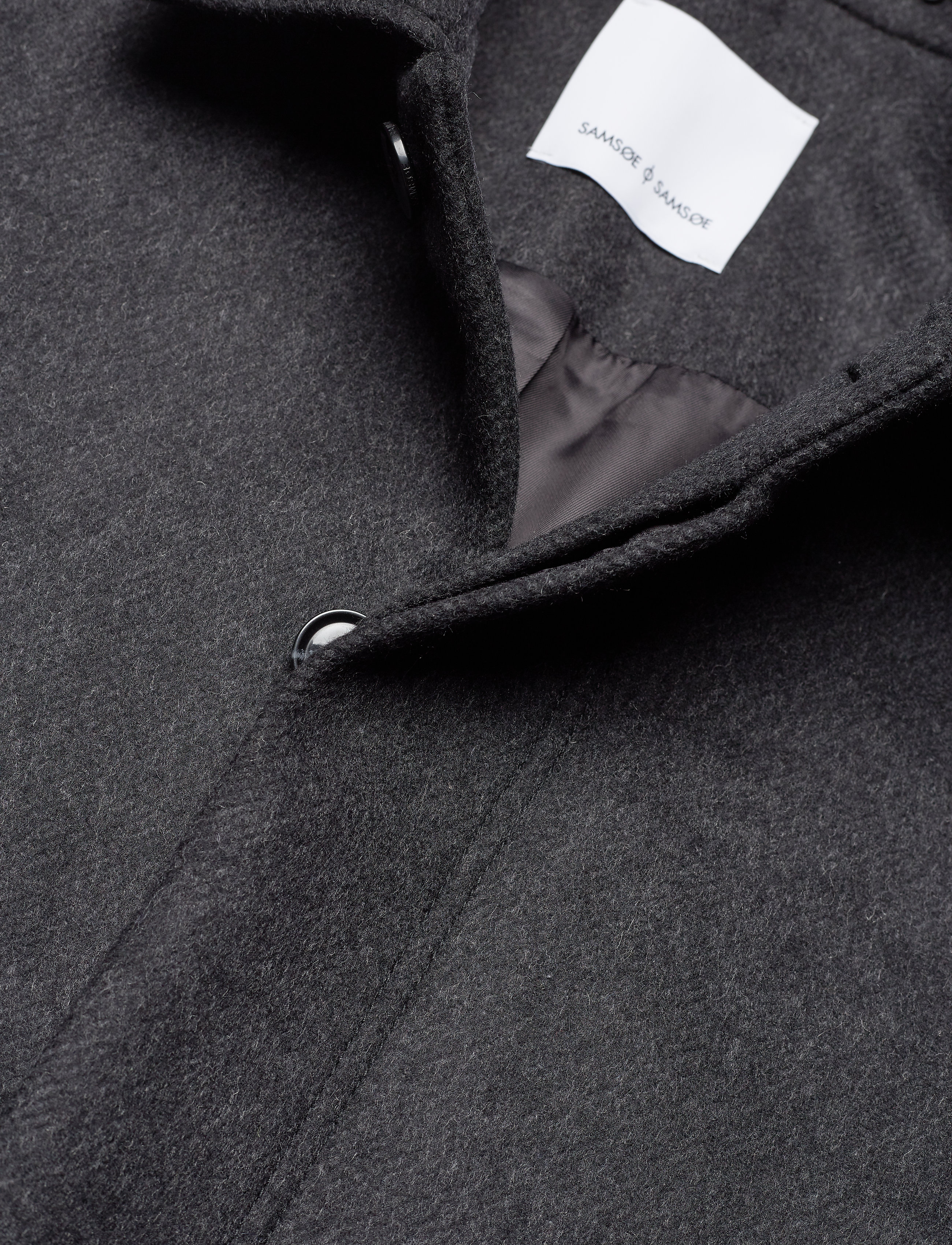 Samsøe Samsøe - Kenpo x coat 4011 - dark grey mel. - 2