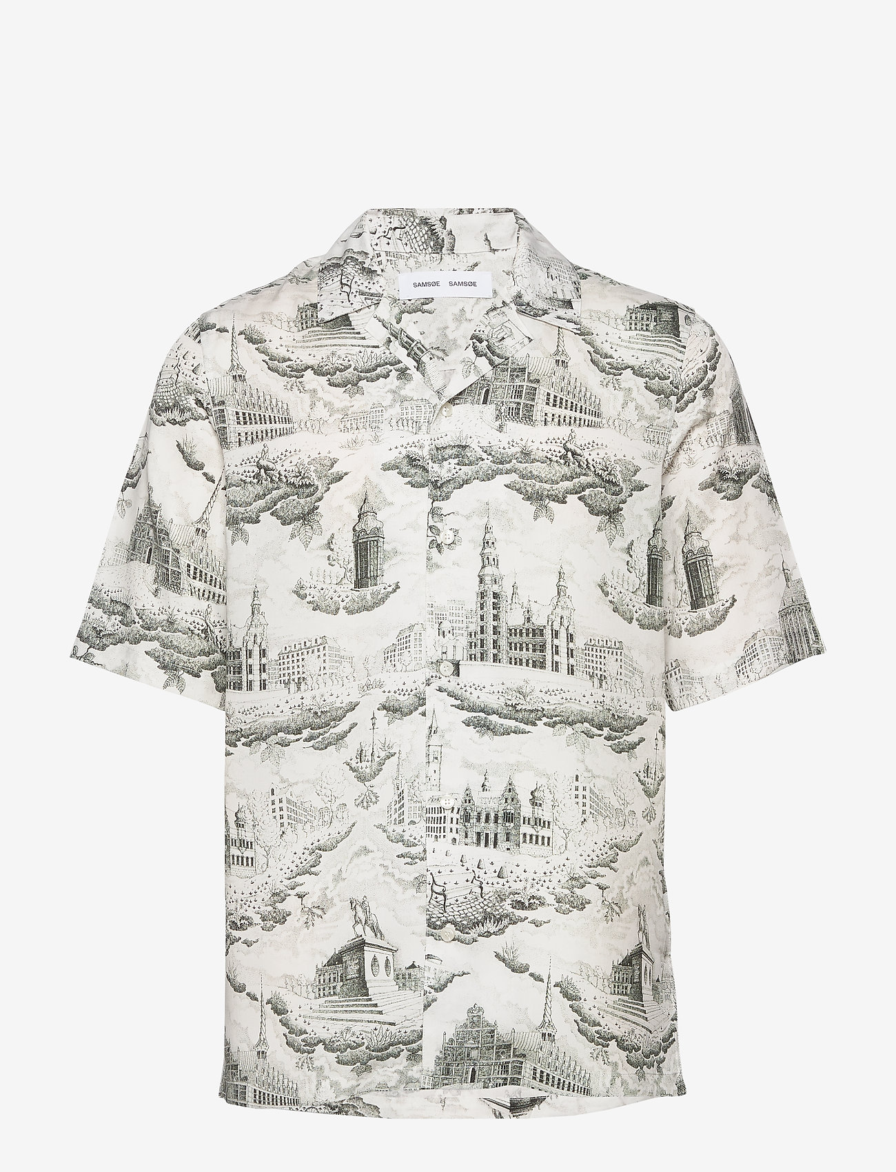 Samsøe Samsøe - Oscar AX shirt aop 10527 - city of towers cream - 0