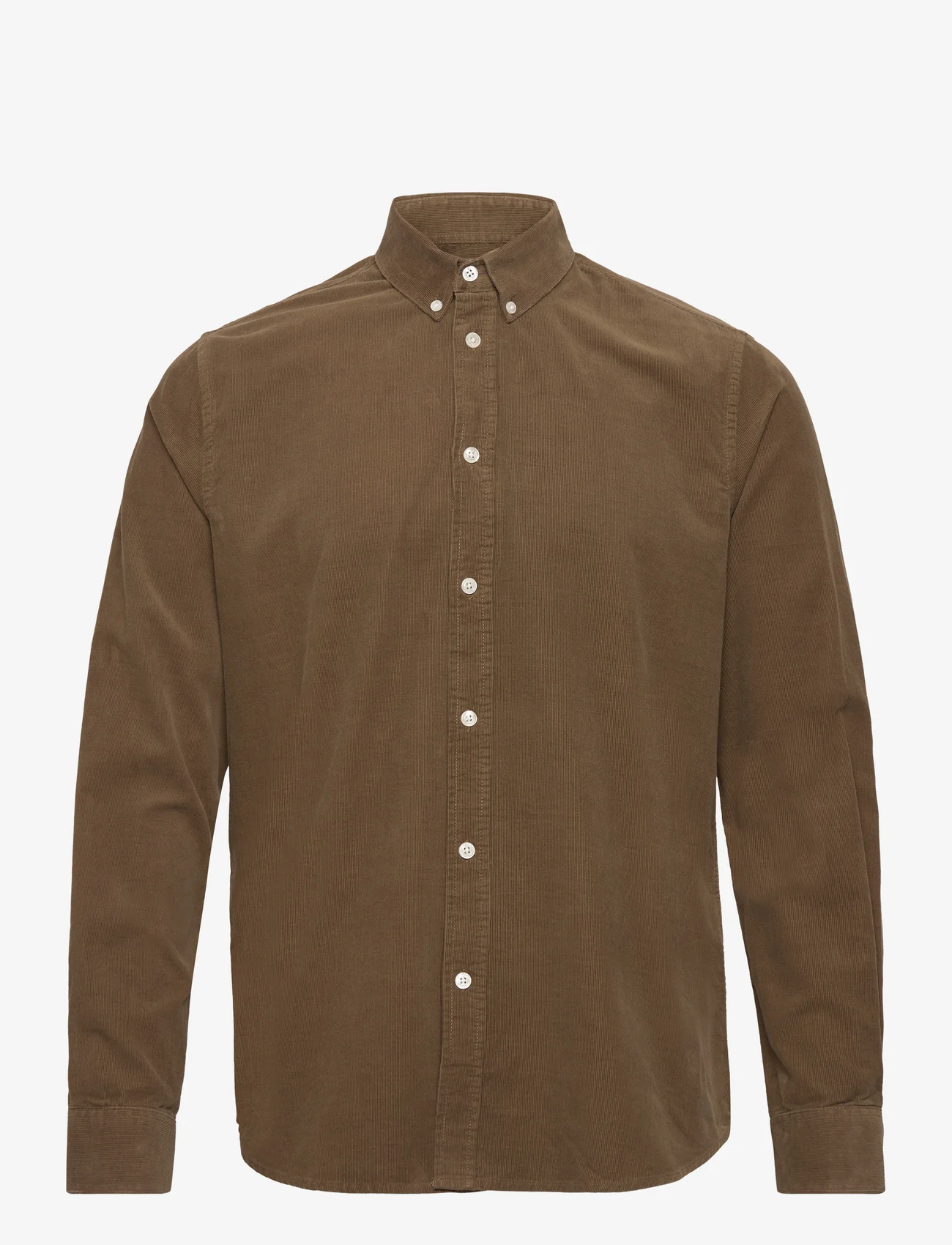 Samsøe Samsøe - Liam BX shirt 10504 - corduroy overhemden - stone gray - 0