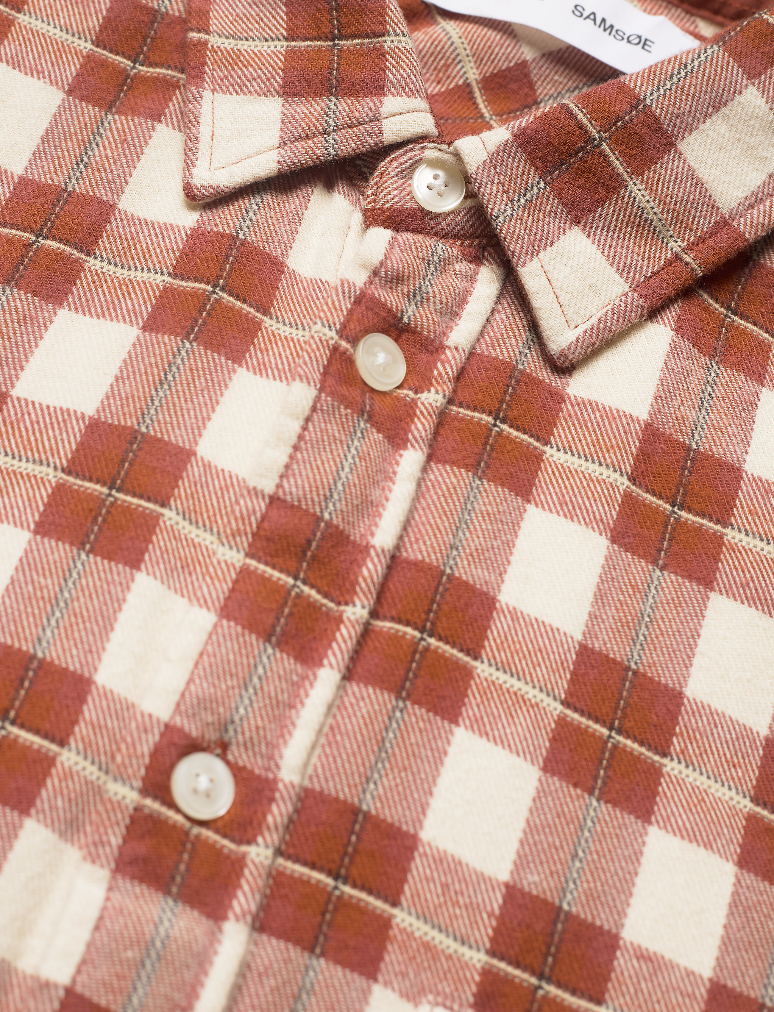 Samsøe Samsøe - Liam NP shirt 12961 - brandy brown ch. - 3