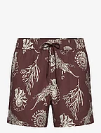 Moses swim shorts aop 14702 - BROWN STONE FOSSIL