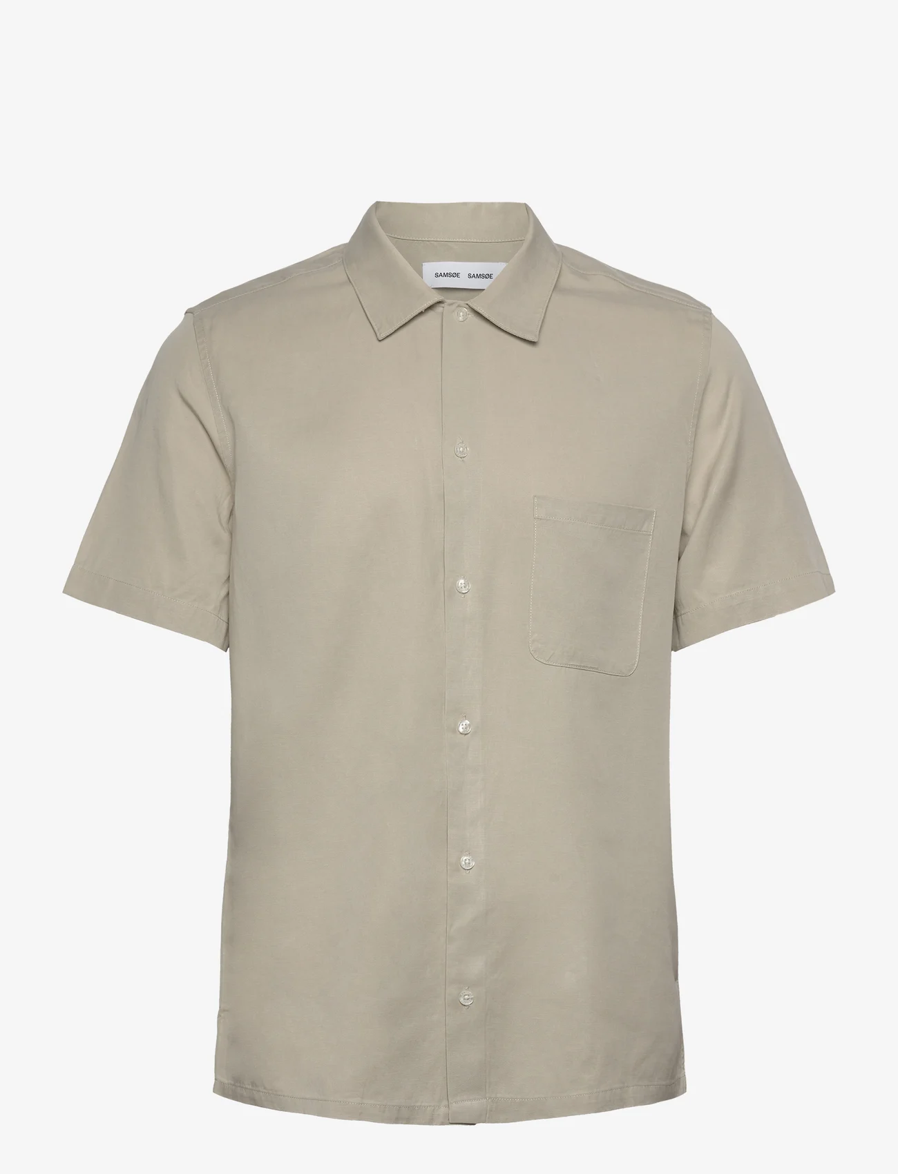 Samsøe Samsøe - Avan JF shirt 14333 - t-krekli ar īsām piedurknēm - agate gray - 0