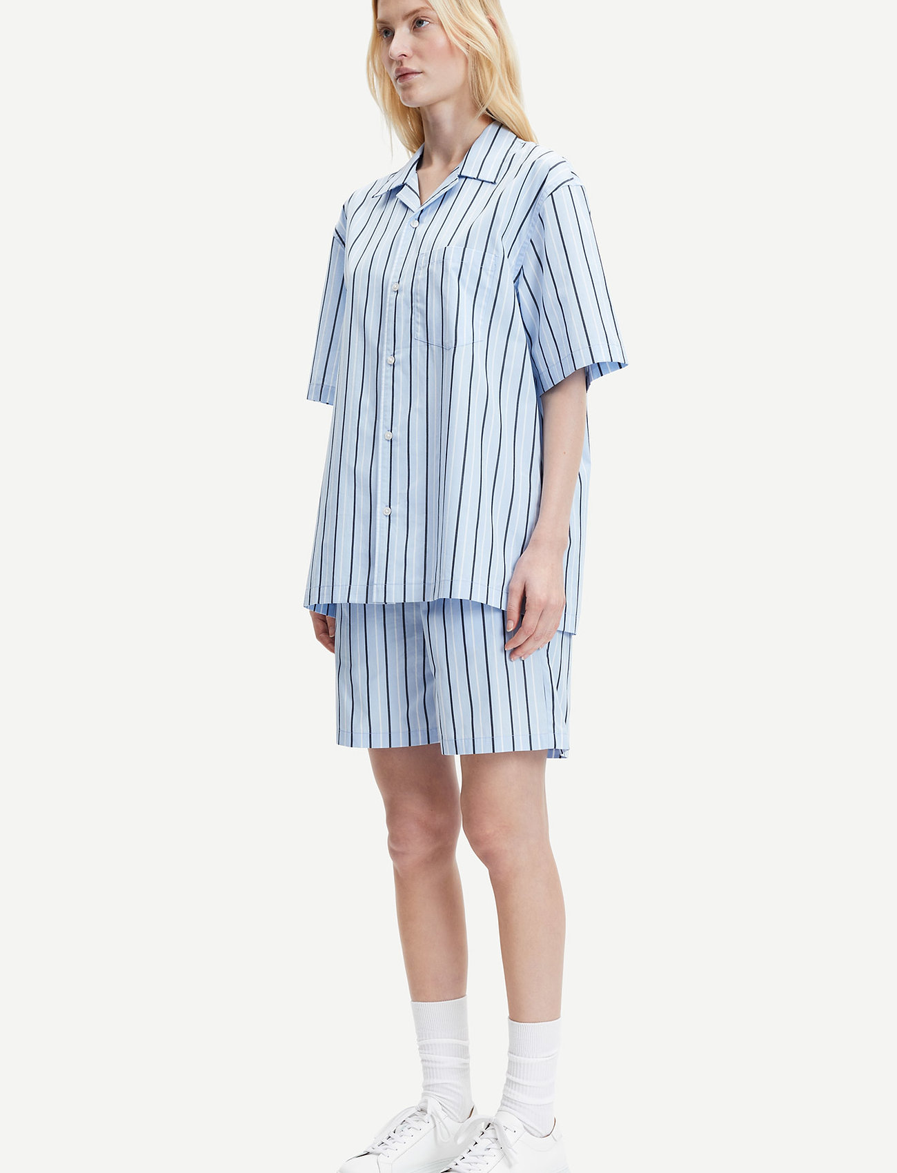Samsøe Samsøe - Emerson shirt 14205 - lyhythihaiset paidat - ocean st. - 3
