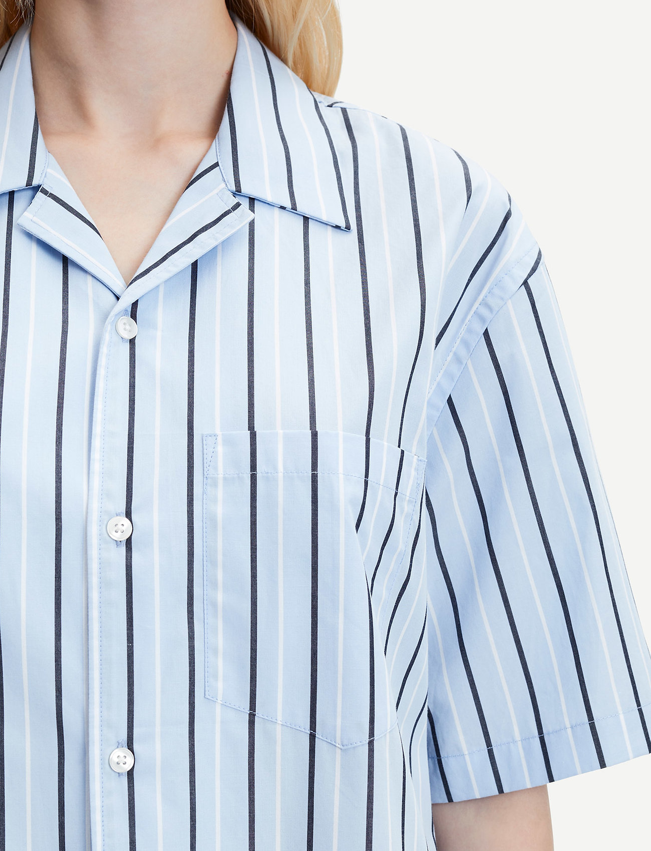 Samsøe Samsøe - Emerson shirt 14205 - lyhythihaiset paidat - ocean st. - 4