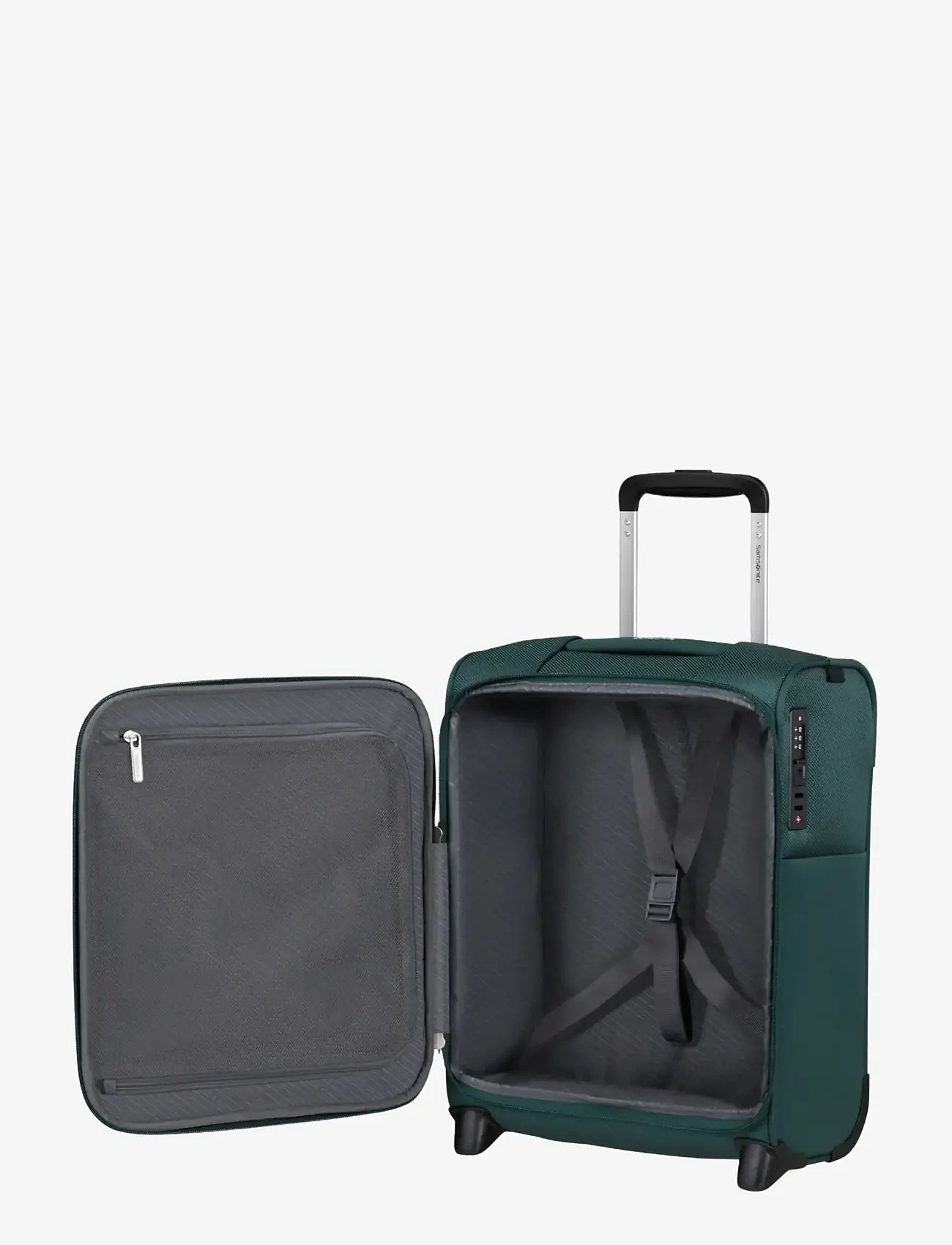 Samsonite - BASE BREEZE UPRIGHT 45/16 UNDERSEATER - cabin size suitcases - dark green - 3
