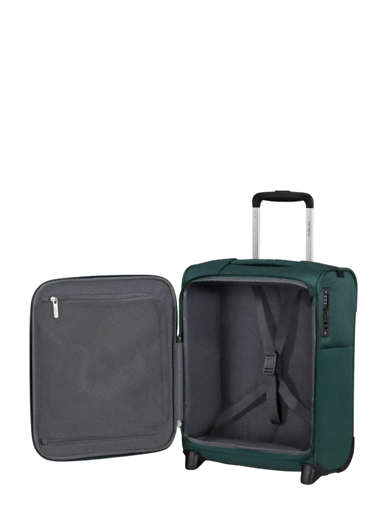 Samsonite - BASE BREEZE UPRIGHT 45/16 UNDERSEATER - pilot & business suitcases - dark green - 3