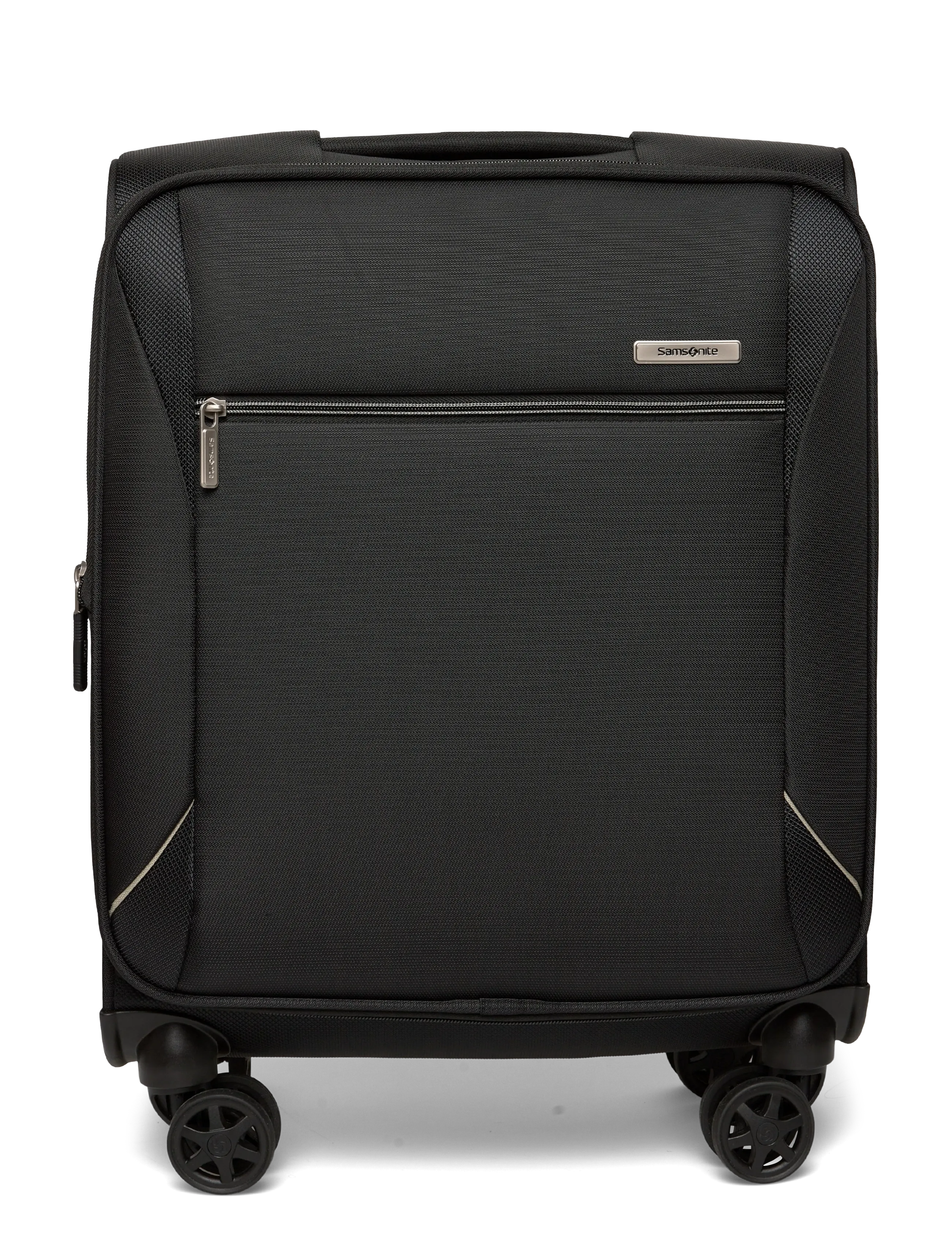 Samsonite Base Breeze Spinner 55/20 Exp, Mænd, Blød Spinner Kuffert, Sort, Str: 55