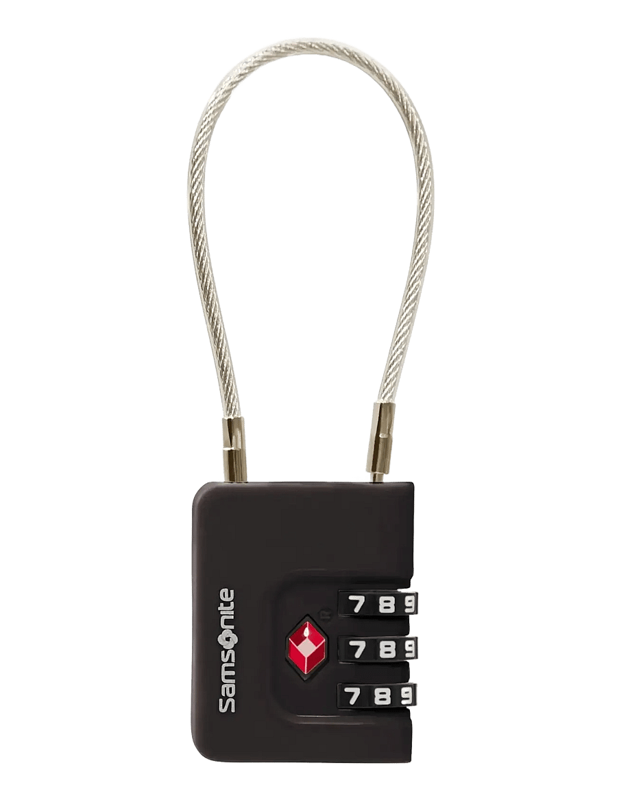 Samsonite - CABLELOCK 3 DIAL TSA - zamki do bagażu - black - 0