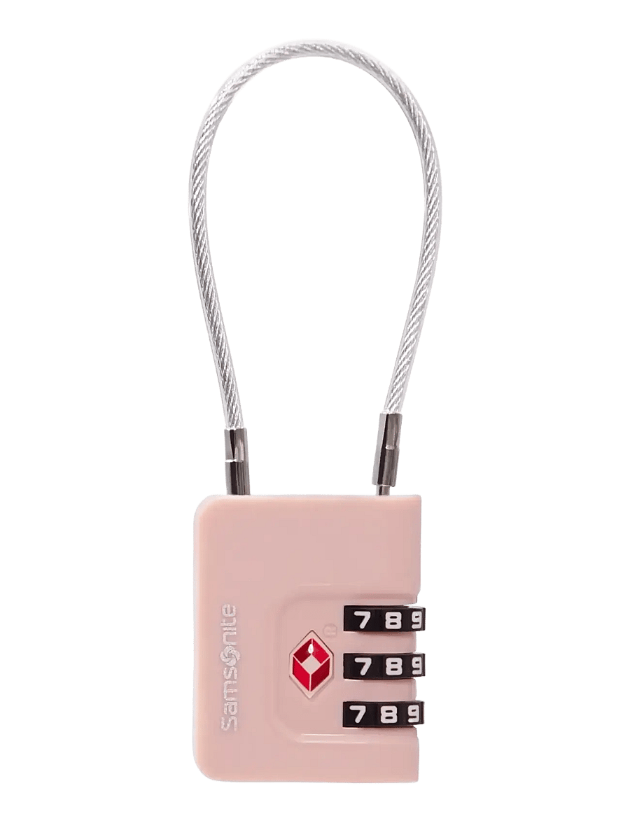 Samsonite - CABLELOCK 3 DIAL TSA - reisilukud - rose - 0