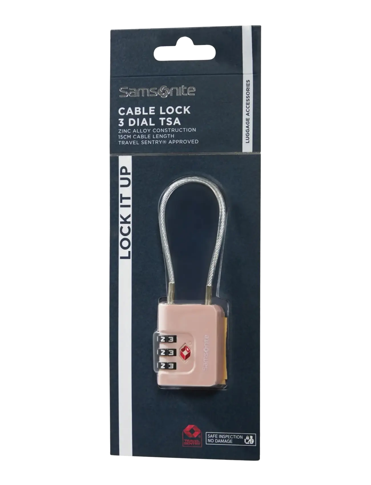 Samsonite - CABLELOCK 3 DIAL TSA - reisilukud - rose - 1