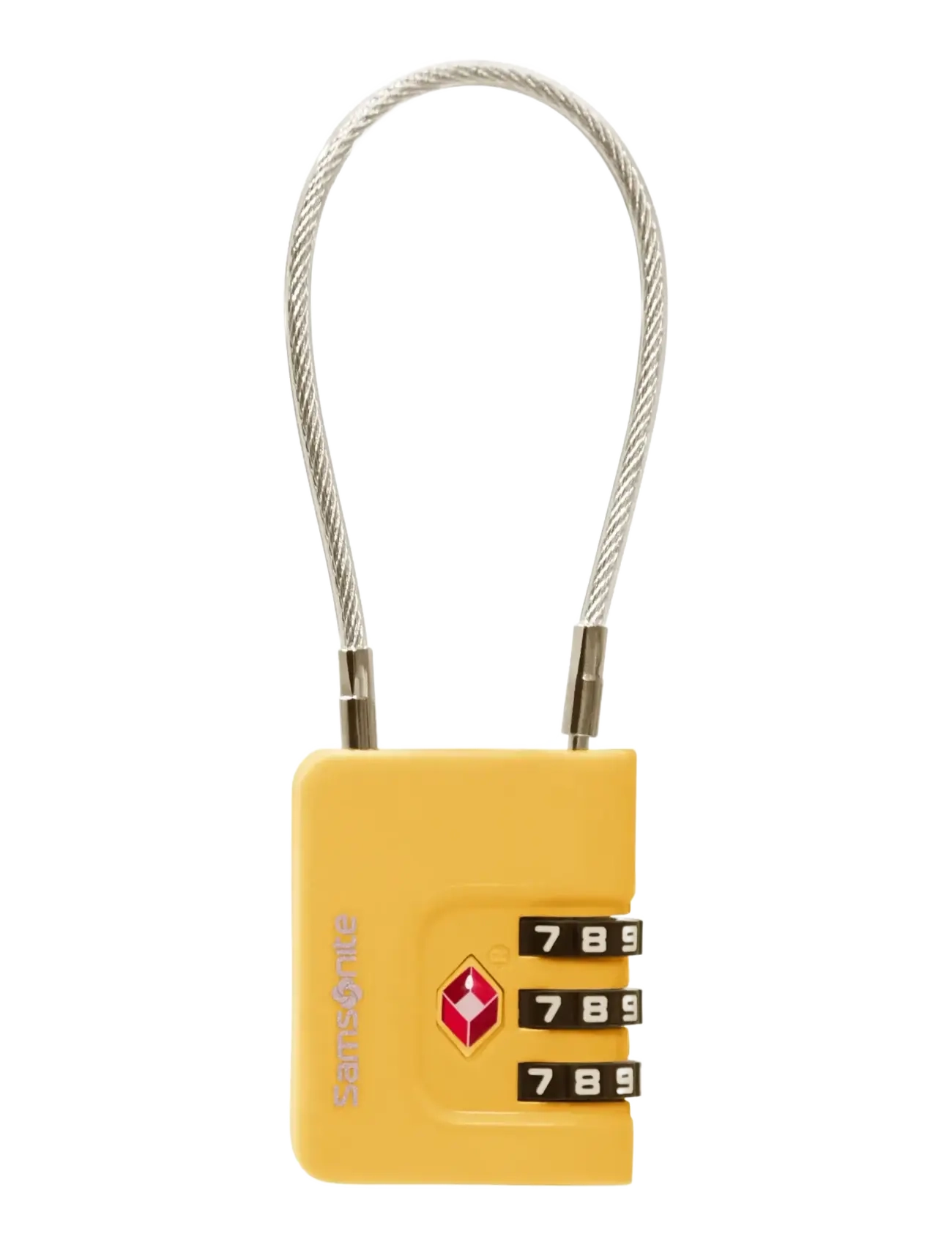 Samsonite Cablelock 3 Dial Tsa, One Size, Yellow, Tasker > Rejsetilbehør, Herre