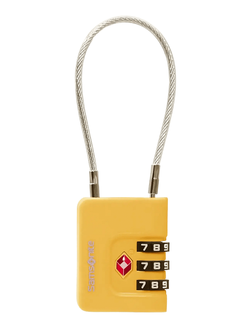 Samsonite - CABLELOCK 3 DIAL TSA - reisilukud - yellow - 0