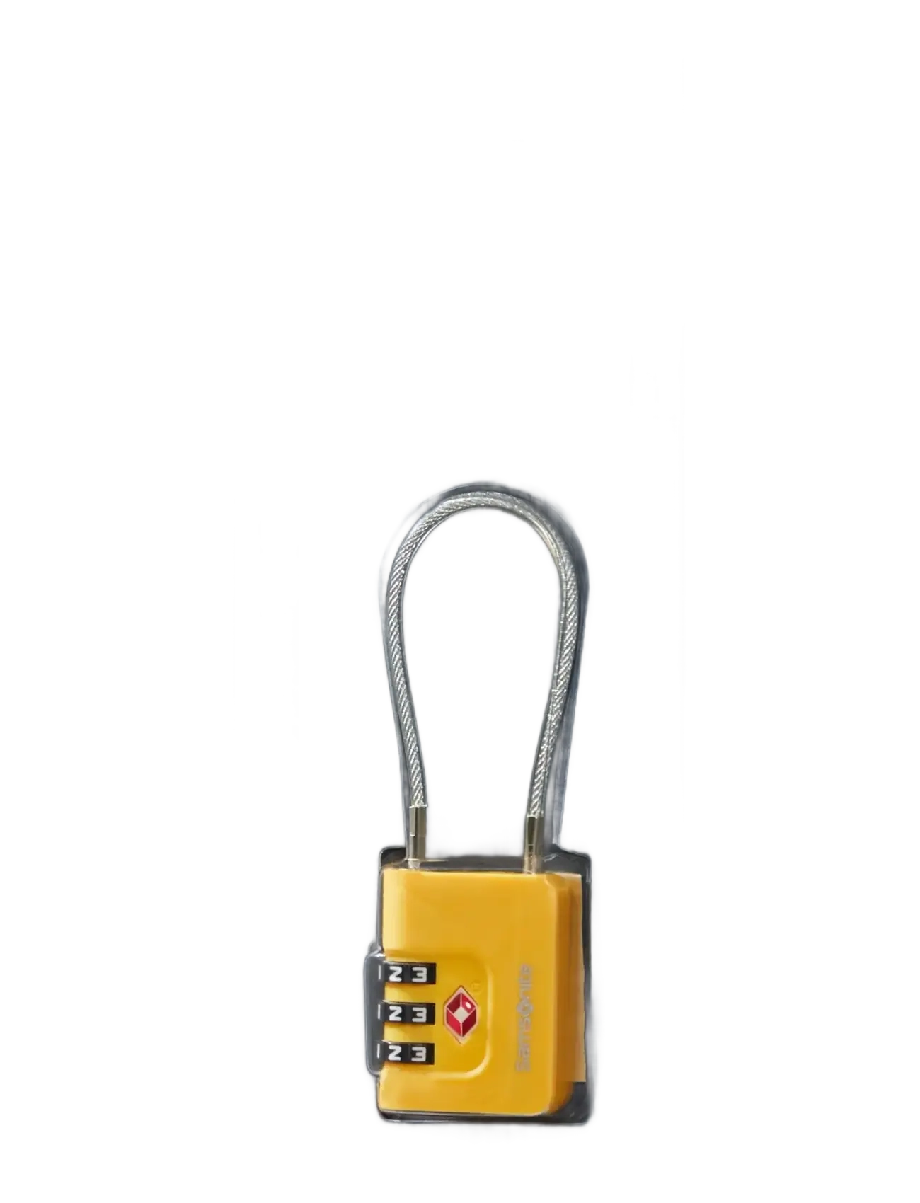 Samsonite - CABLELOCK 3 DIAL TSA - reselås - yellow - 1