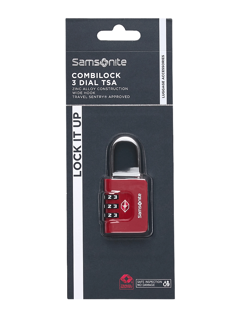 Samsonite - COMBILOCK 3 DIAL TSA - reise-accessoires - red - 0