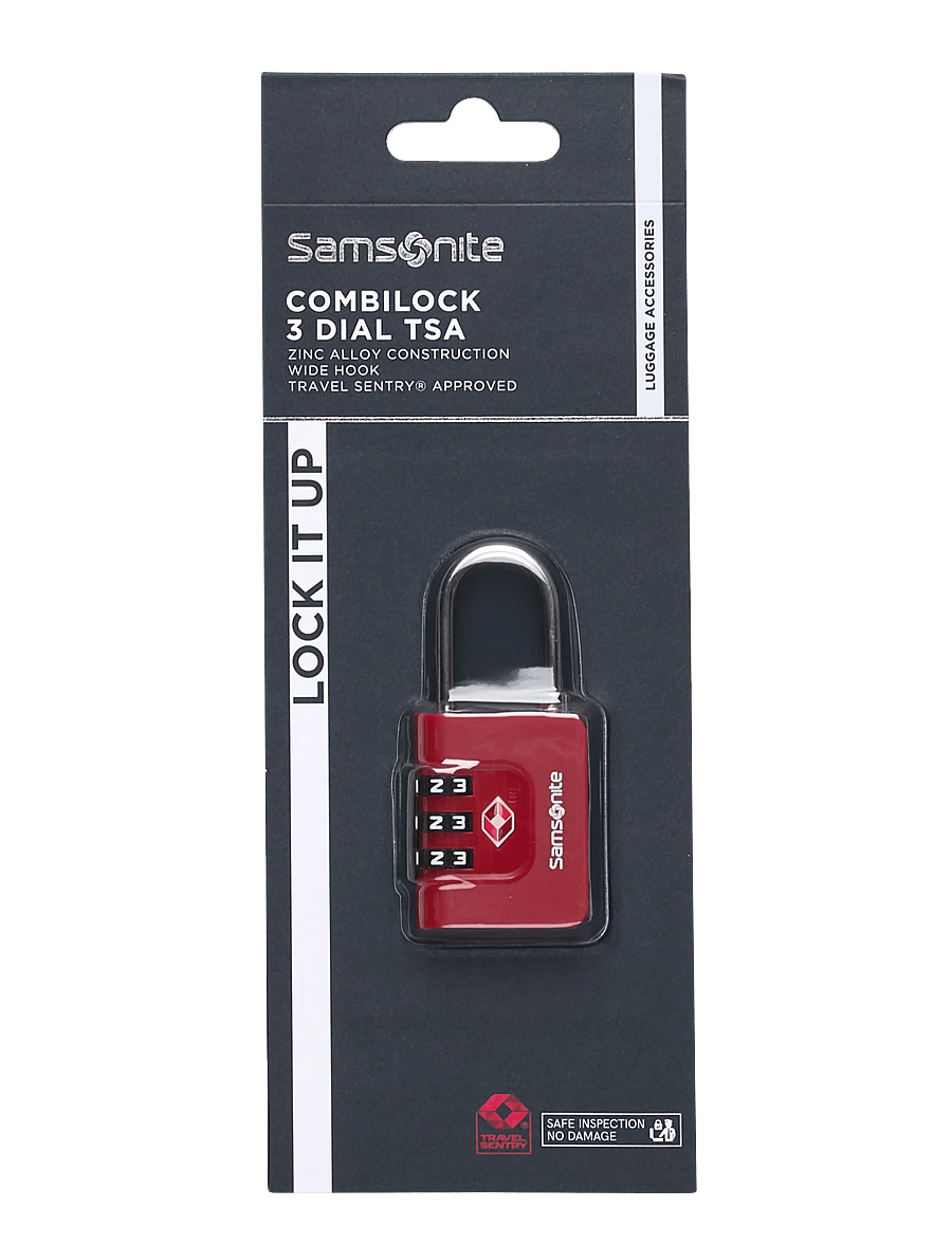 Samsonite - COMBILOCK 3 DIAL TSA - reiselåser - red - 0