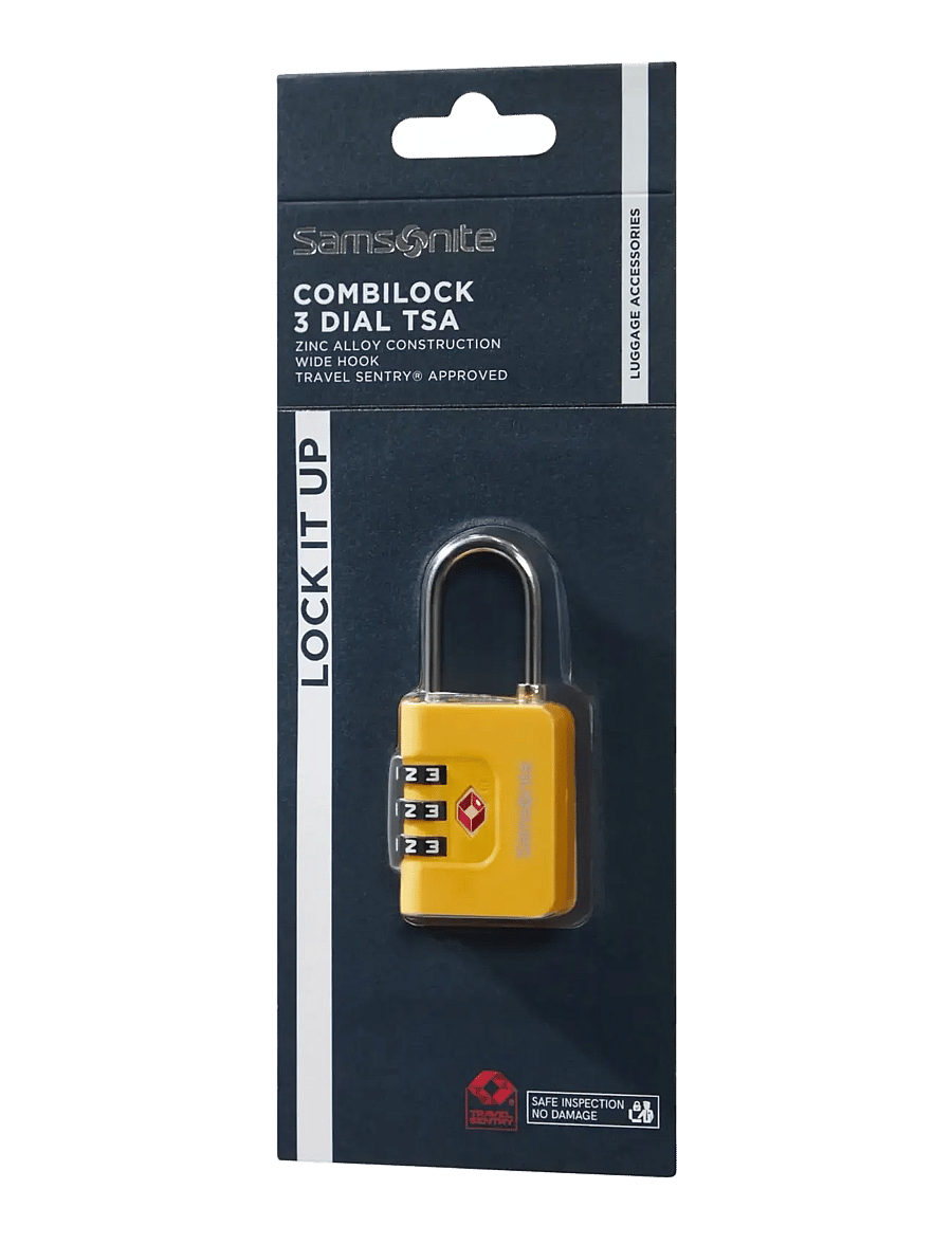 Samsonite - COMBILOCK 3 DIAL TSA - reiselåser - yellow - 1