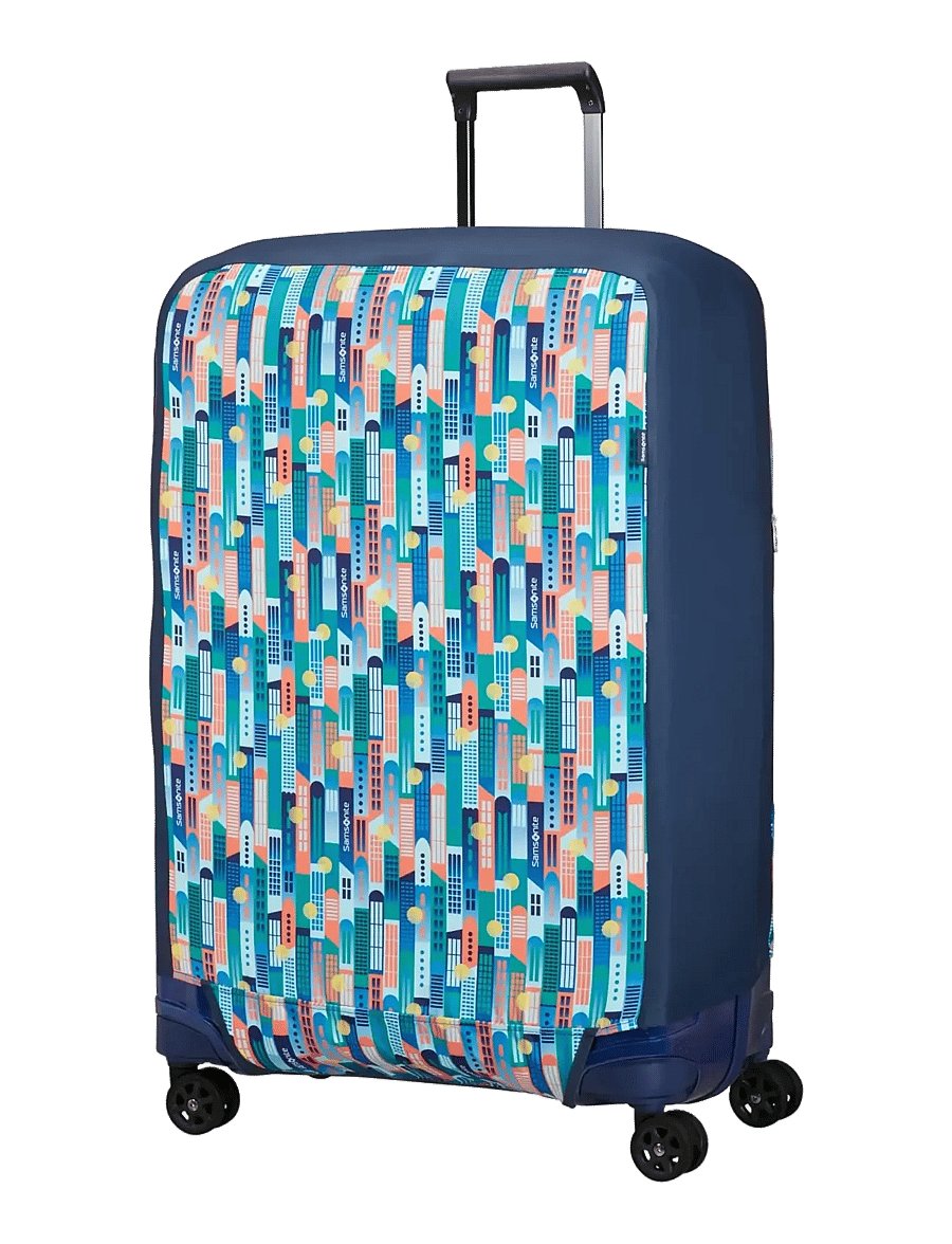 Samsonite - FOLDABLE LUGGAGE COVER L - luggage covers - city print - 0