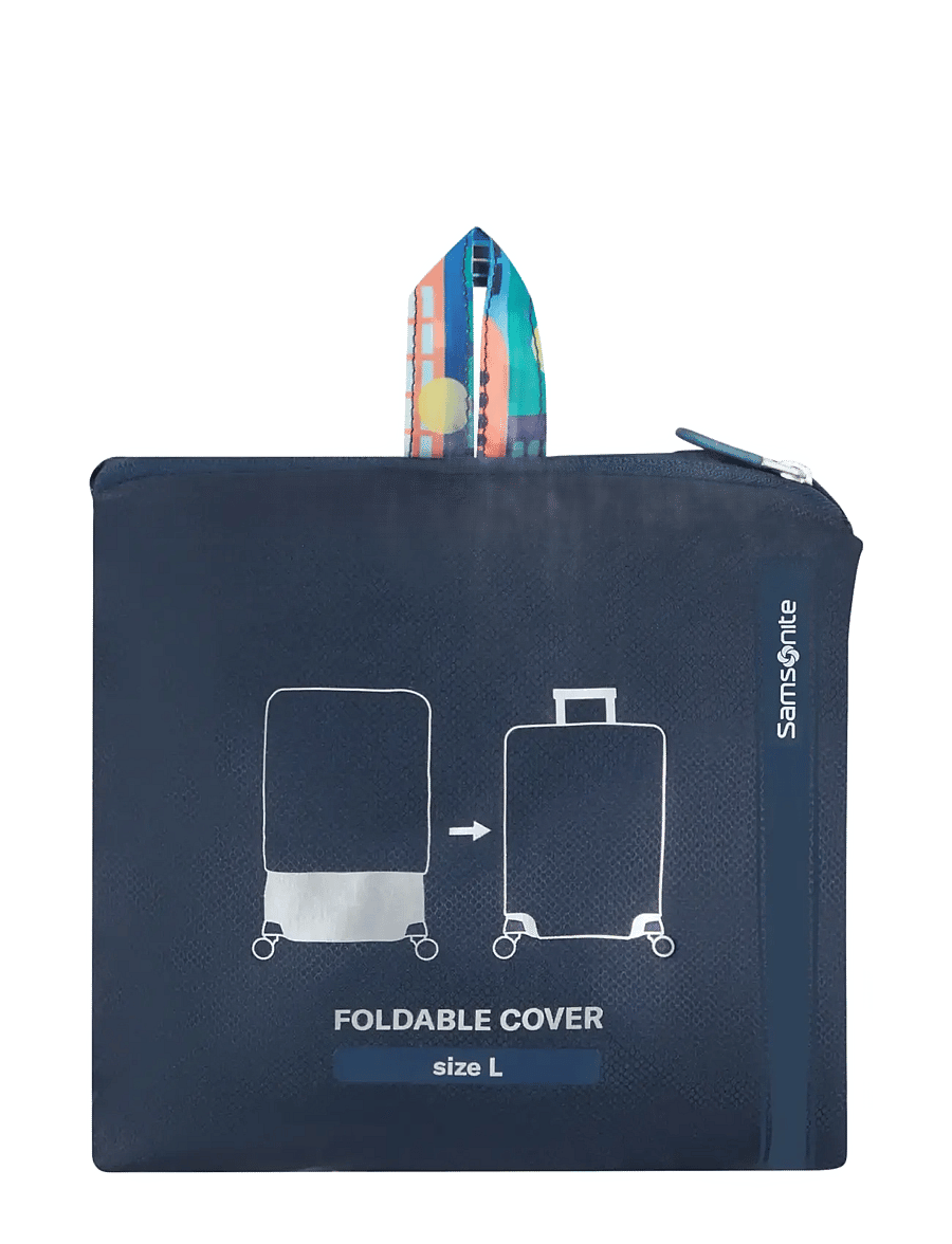 Samsonite - FOLDABLE LUGGAGE COVER L - luggage covers - city print - 1