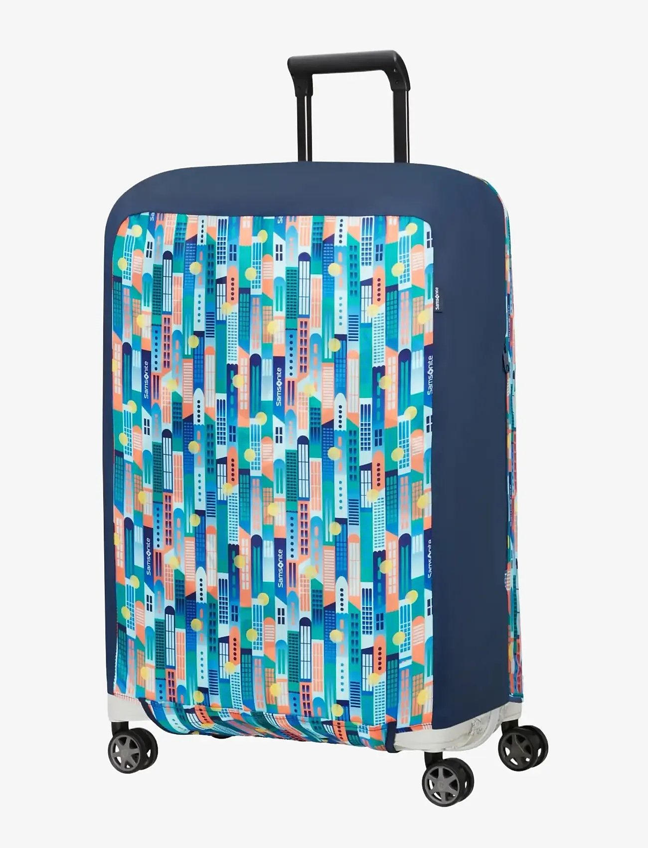 Samsonite - FOLDABLE LUGGAGE COVER M - pagasikatted - city print - 0