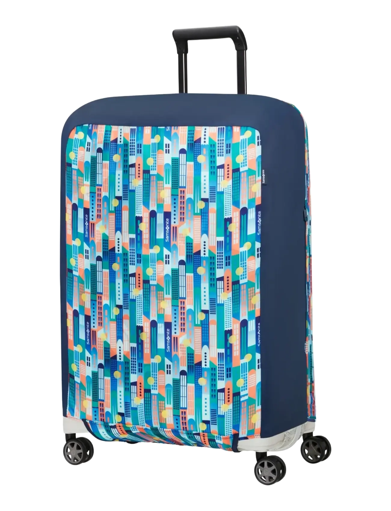 Samsonite - FOLDABLE LUGGAGE COVER M - bagasjetrekk - city print - 0