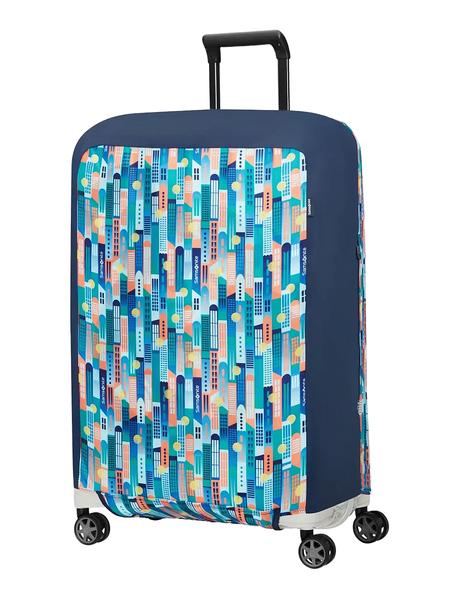 Samsonite - FOLDABLE LUGGAGE COVER M - bagageöverdrag - city print - 0
