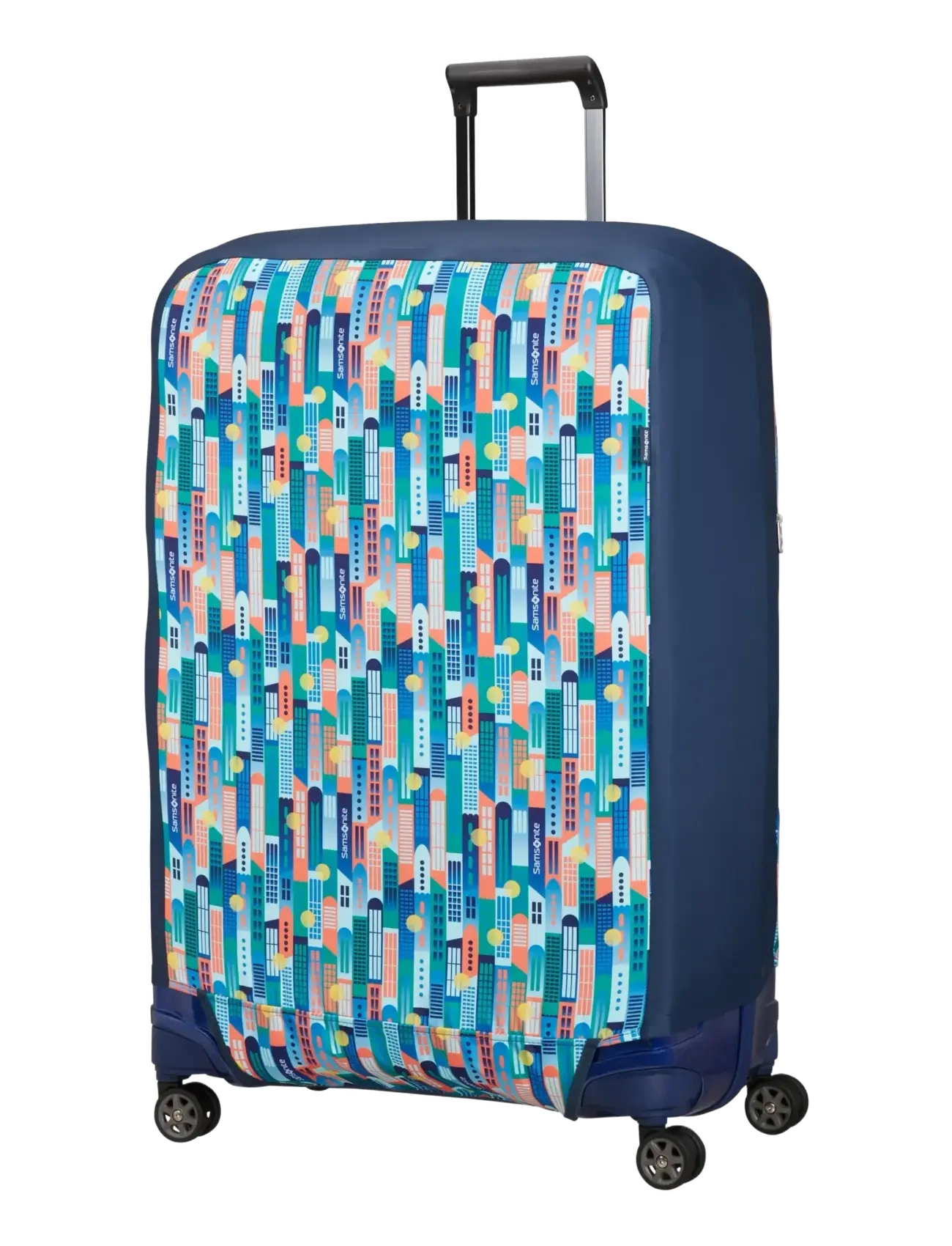 FOLDABLE LUGGAGE COVER XL - CITY PRINT