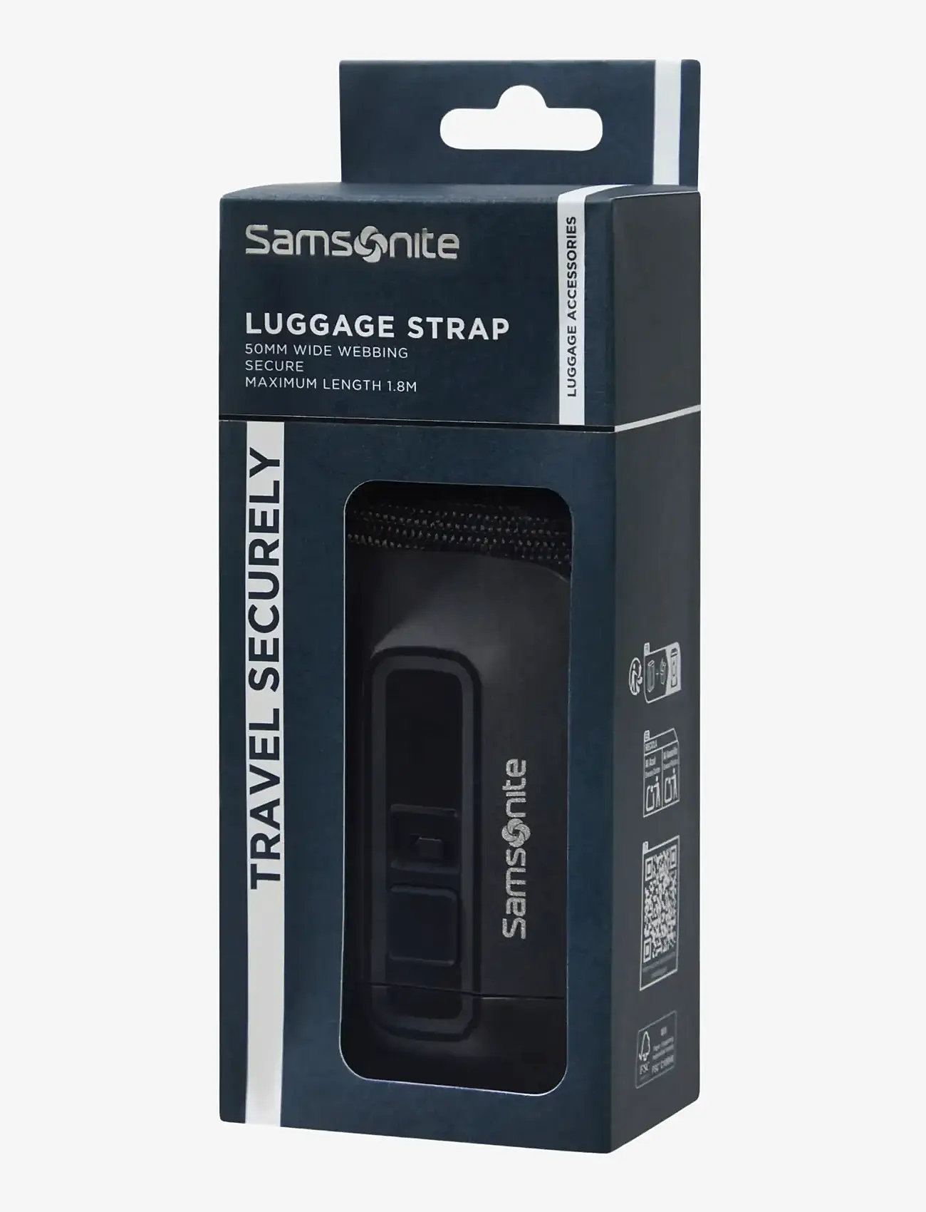 Samsonite - LUGGAGE STRAP 50MM - packing organisers - black - 1