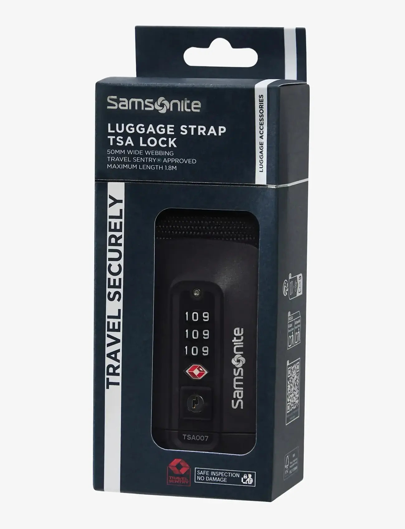 Samsonite - LUGGAGE STRAP/TSA LOCK - packfächer - black - 1