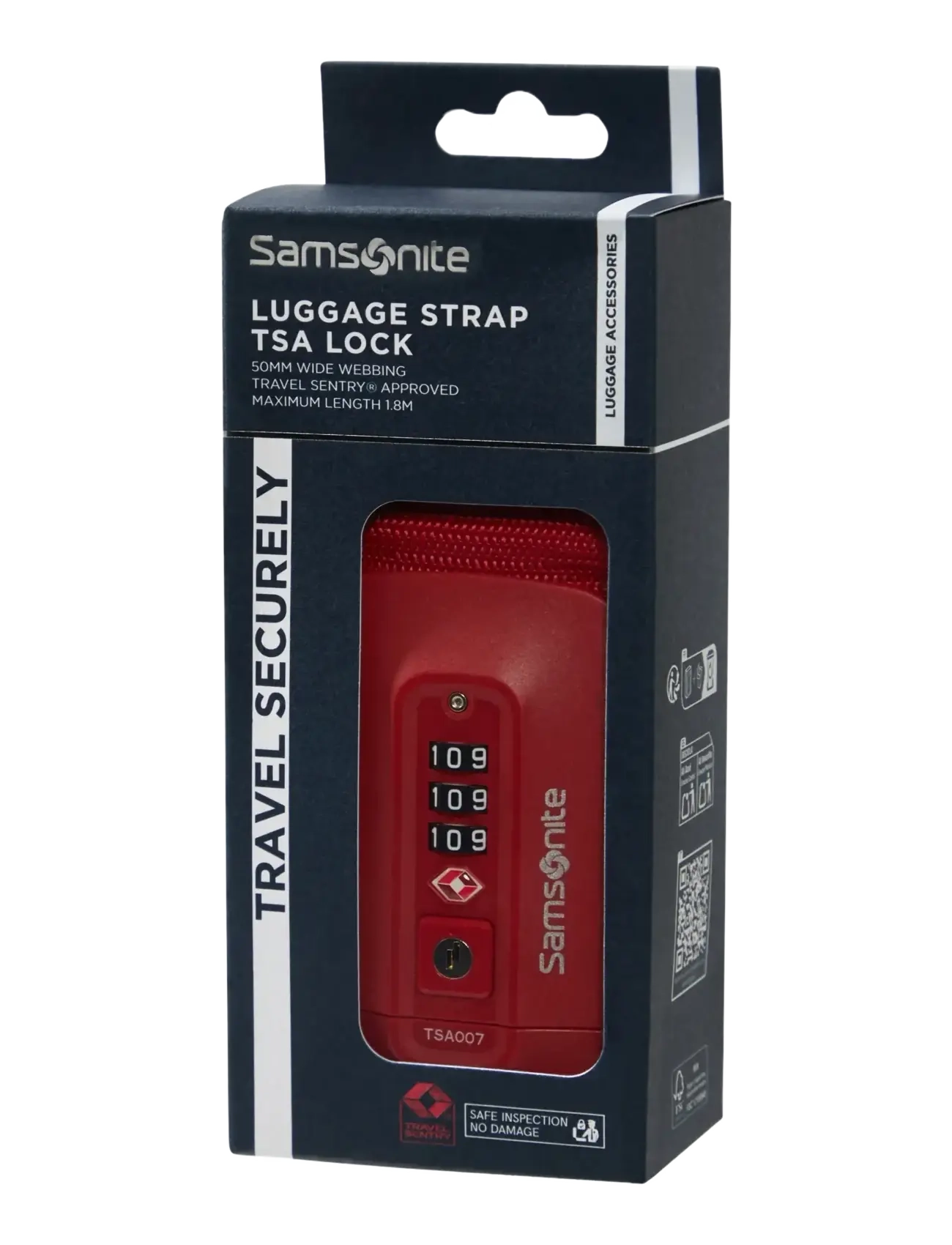 Samsonite - LUGGAGE STRAP/TSA LOCK - pakkauskuutiot - red - 1