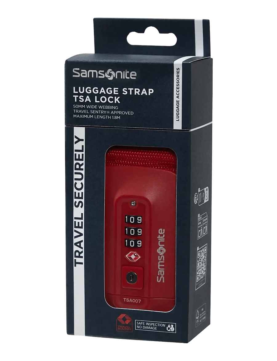 Samsonite - LUGGAGE STRAP/TSA LOCK - pakkauskuutiot - red - 1