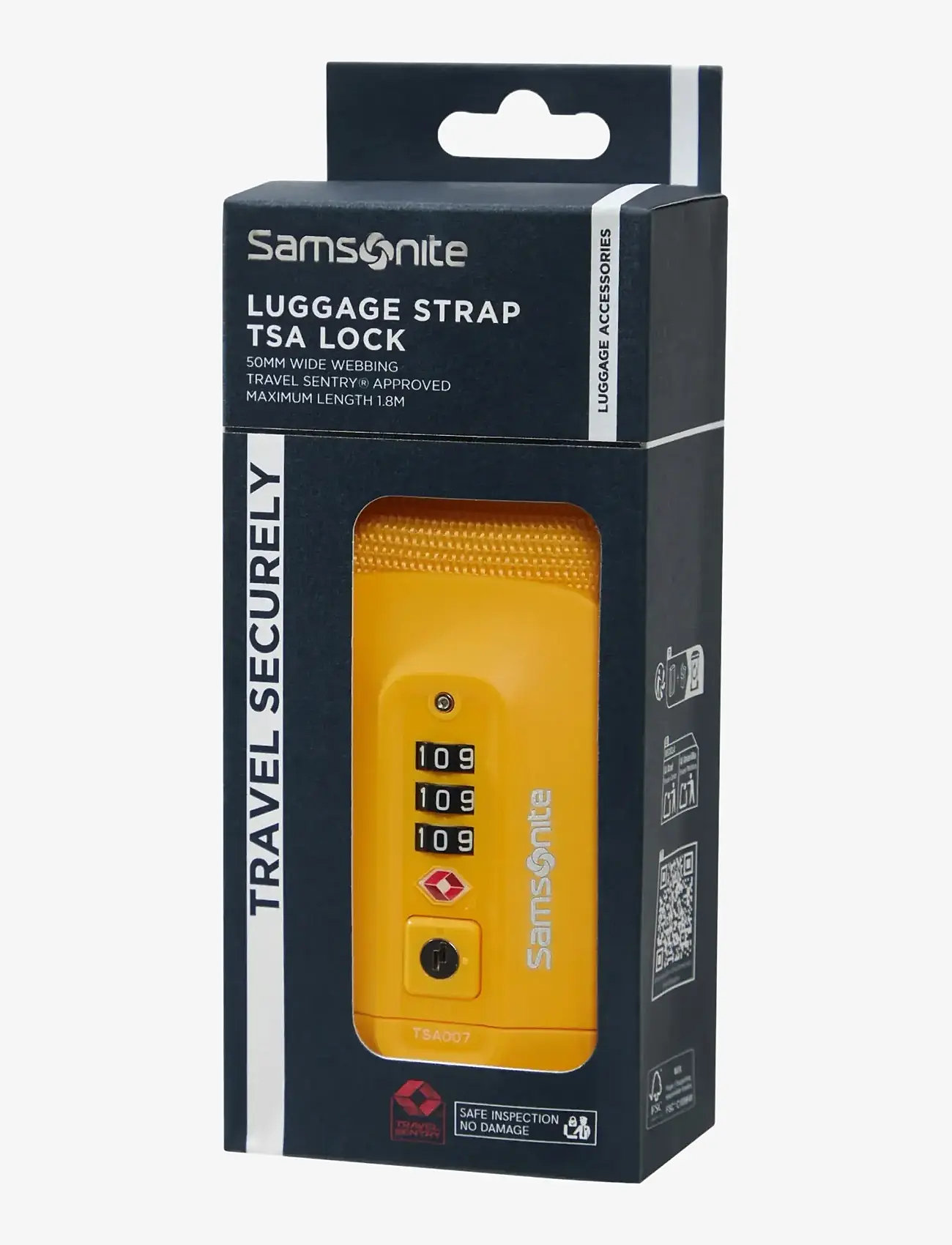 Samsonite - LUGGAGE STRAP/TSA LOCK - packfächer - yellow - 1