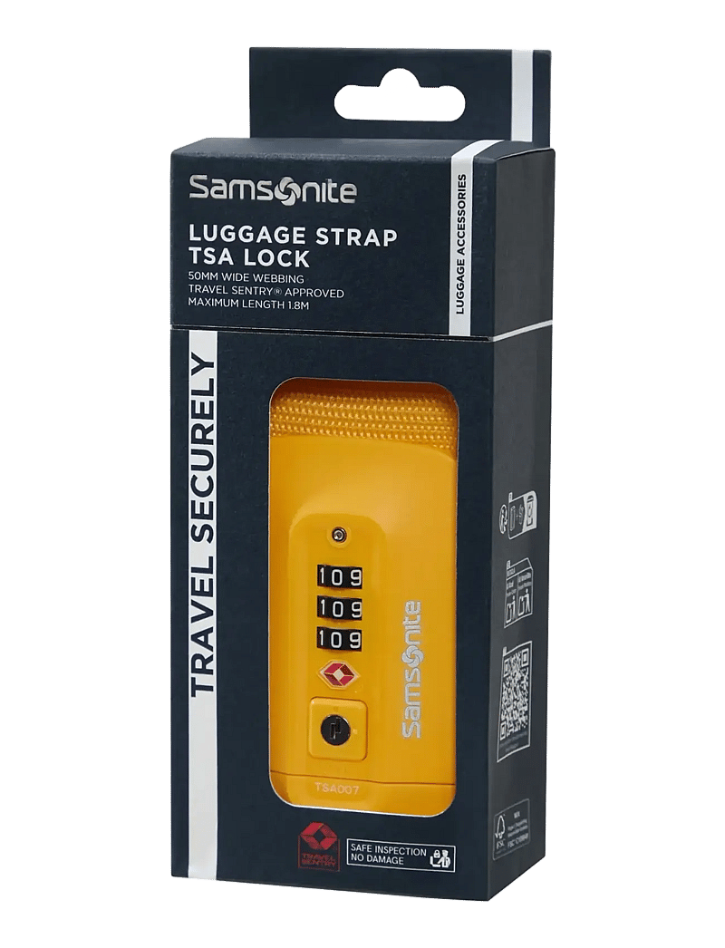 Samsonite - LUGGAGE STRAP/TSA LOCK - packfächer - yellow - 1