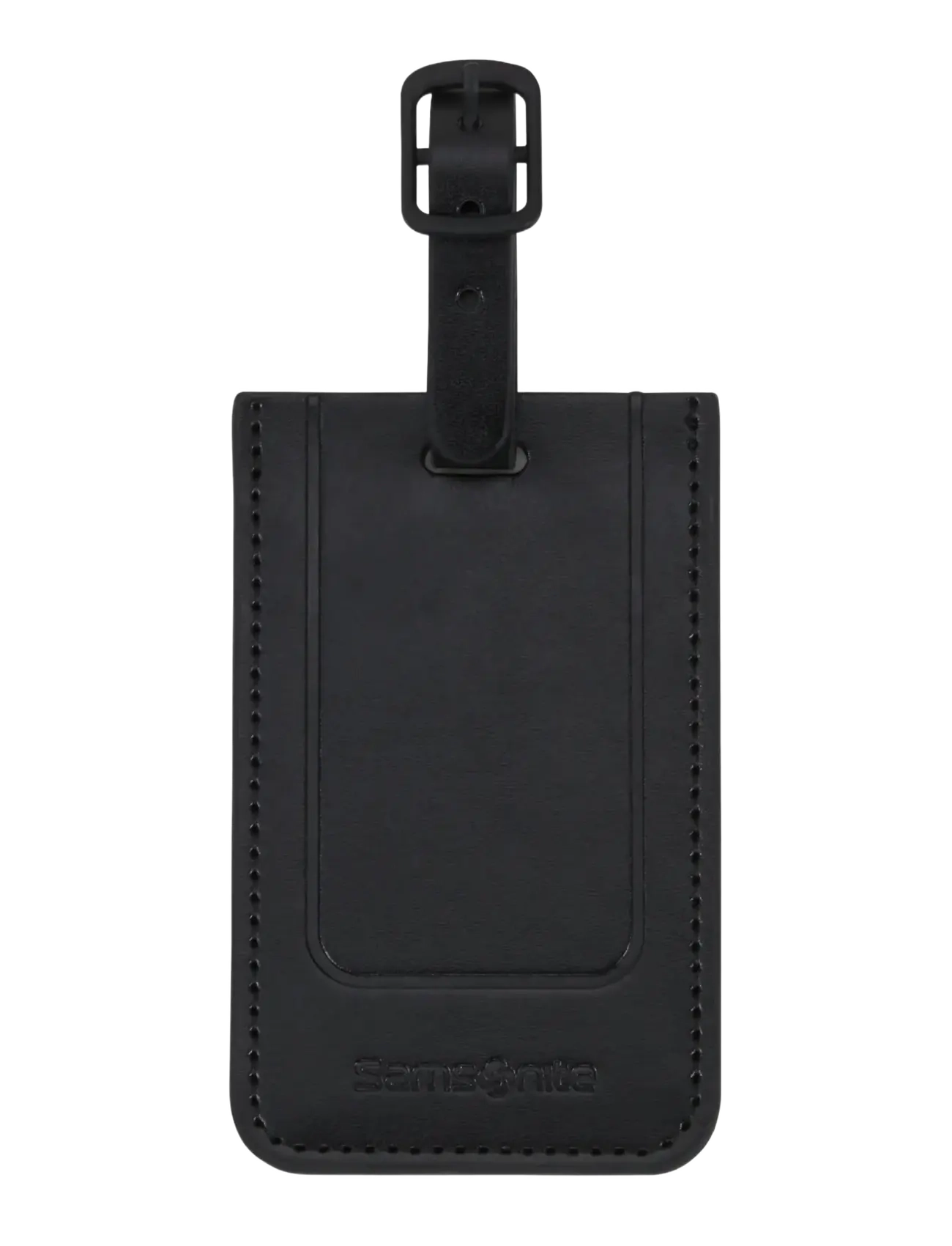 Samsonite Rectangle Luggage Tag X2, Mænd, Rektangel Bagagemærke, Sort, Str: ONE SIZE