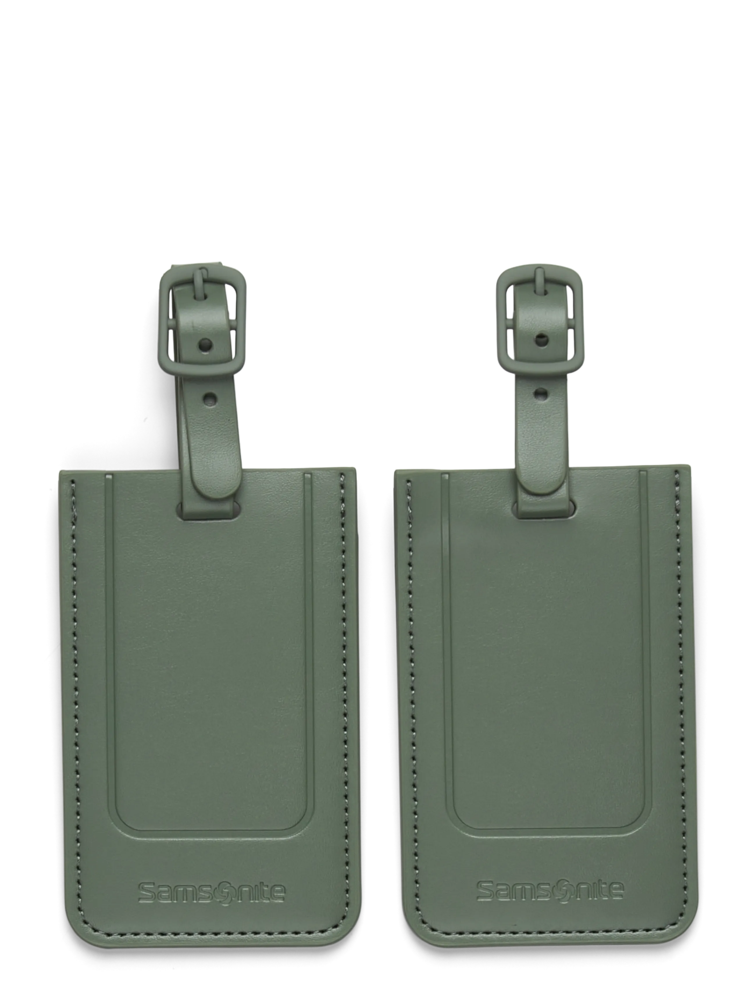 Samsonite - RECTANGLE LUGGAGE TAG x2 - bagagetiketter - green - 1