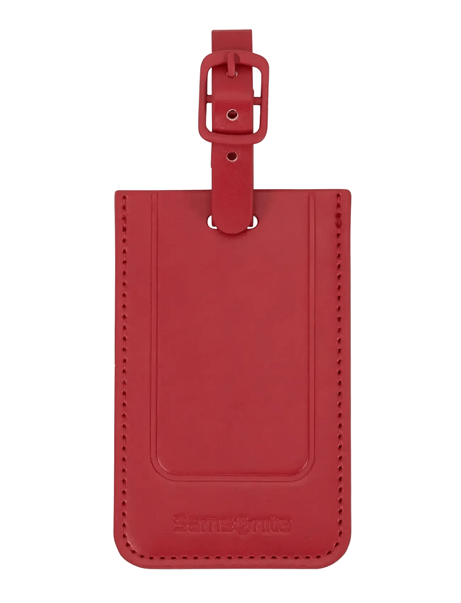 Samsonite - RECTANGLE LUGGAGE TAG x2 - bagagetiketter - red - 0