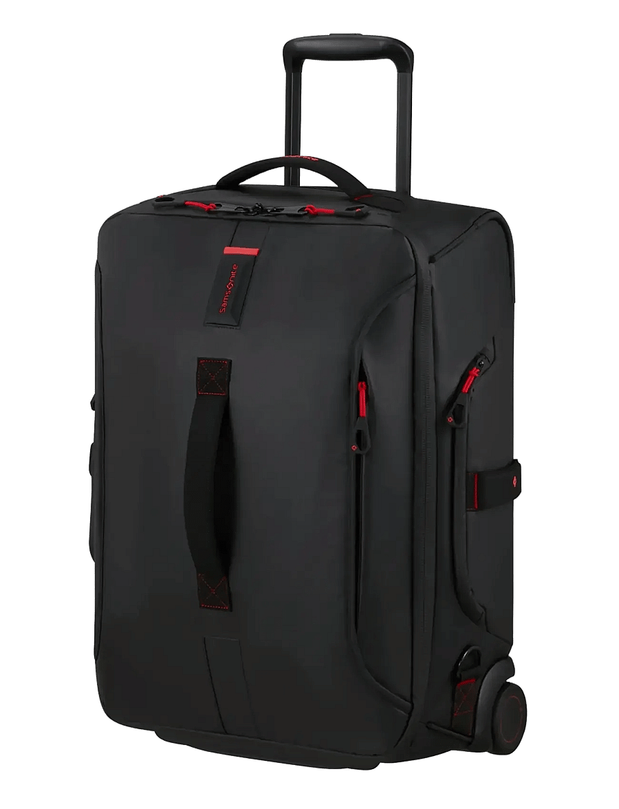 Samsonite - PARADIVER LIGHT DUFFLE/WH 55/20 BP FL - rucksäcke mit rädern - black - 2