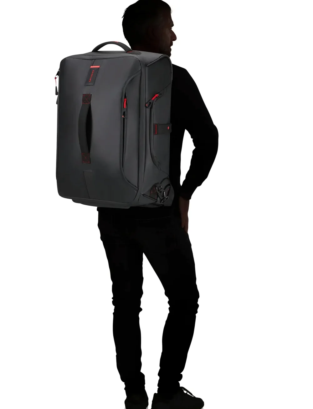 Samsonite - PARADIVER LIGHT DUFFLE/WH 55/20 BP FL - salongi suuruses kohvrid - black - 0