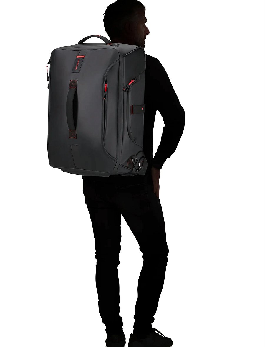 Samsonite - PARADIVER LIGHT DUFFLE/WH 55/20 BP FL - rucksäcke mit rädern - black - 0