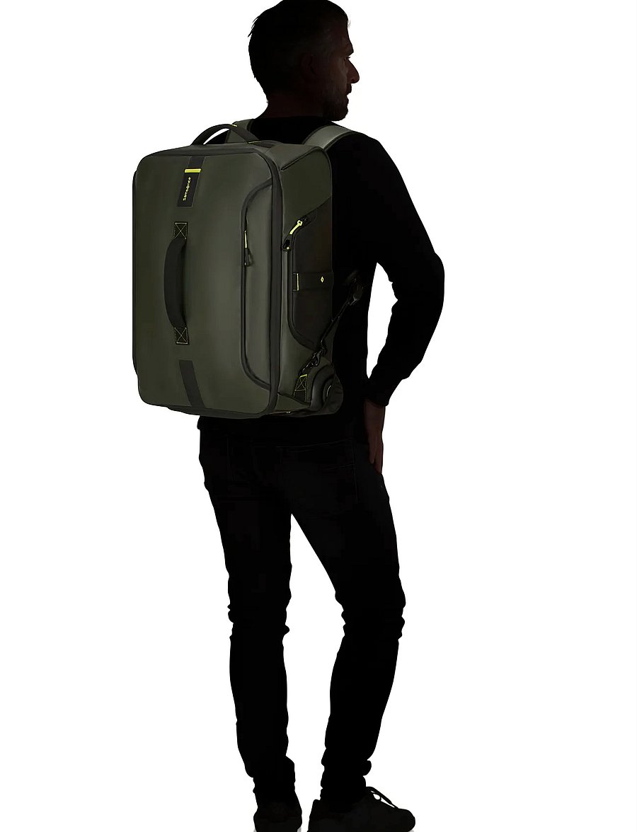 Samsonite - PARADIVER LIGHT DUFFLE/WH 55/20 BP FL - rucksäcke mit rädern - jungle green - 0