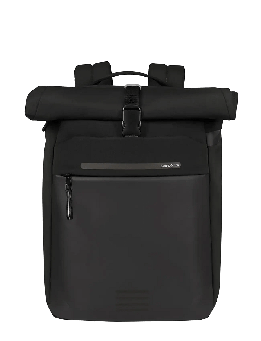 Samsonite - MODERNY ROLLTOP BACKPACK 15.6" - rullitavad seljakotid - black - 0