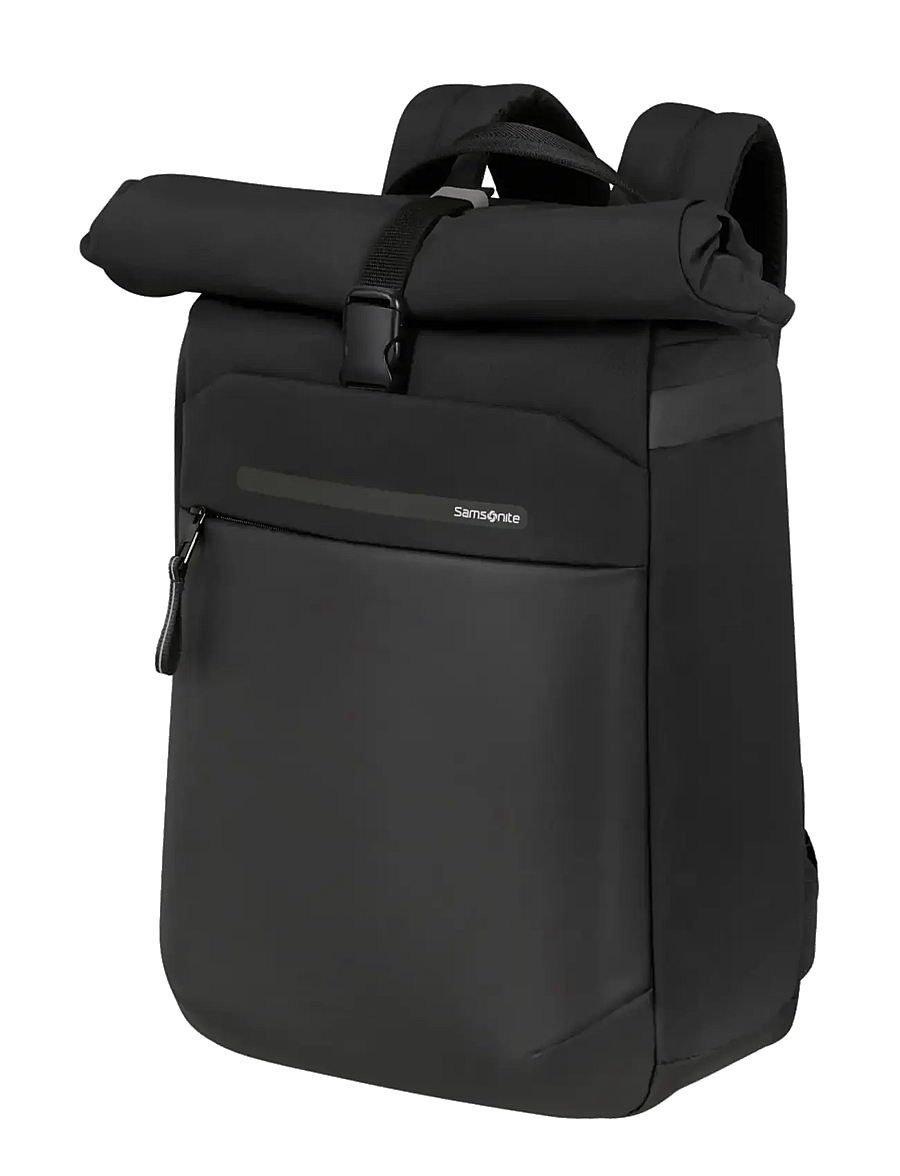 Samsonite - MODERNY ROLLTOP BACKPACK 15.6" - rullitavad seljakotid - black - 1