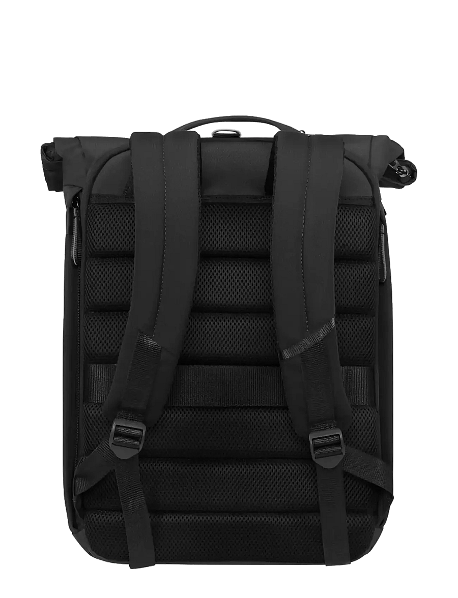 Samsonite - MODERNY ROLLTOP BACKPACK 15.6" - rullitavad seljakotid - black - 2