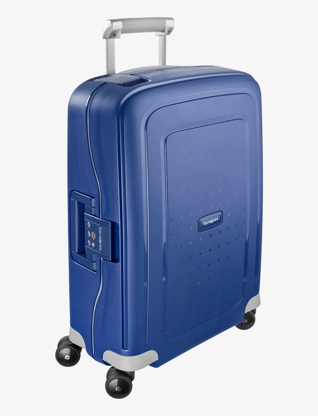 Samsonite S'cure Spinner 55, Mænd, Hård Skal Spinner Kabine Kuffert, Blå, Str: 55
