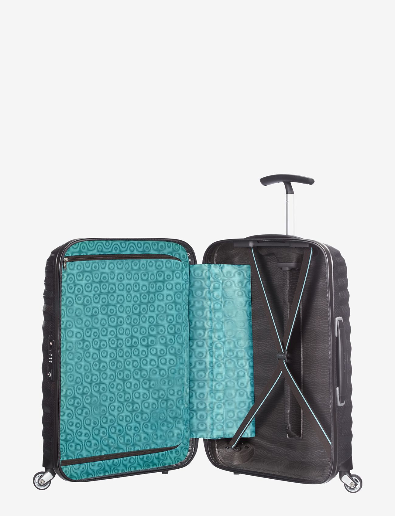 Samsonite - Lite Shock SPINNER - lieli koferi - black - 3