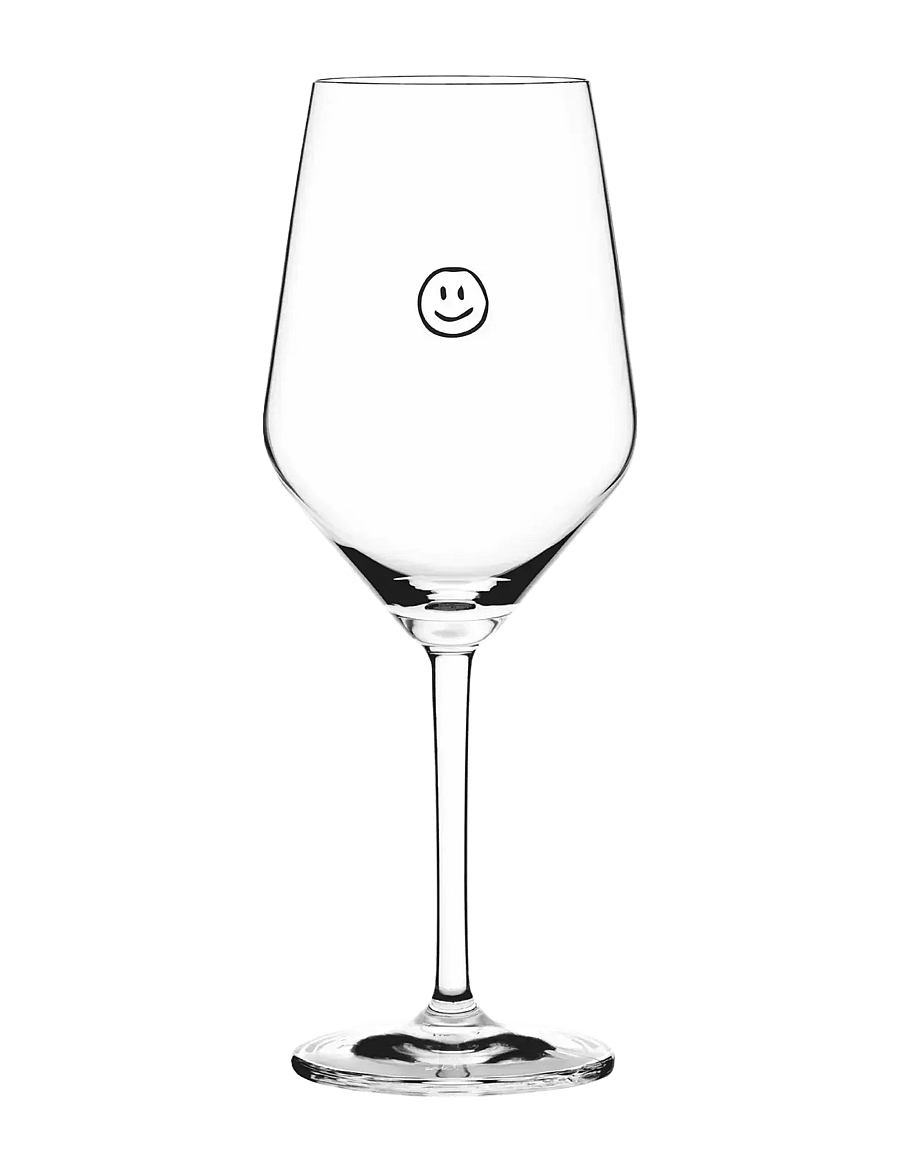 Sand & Soda - Wineglass Smiley - punase veini pokaalid - clear - 1