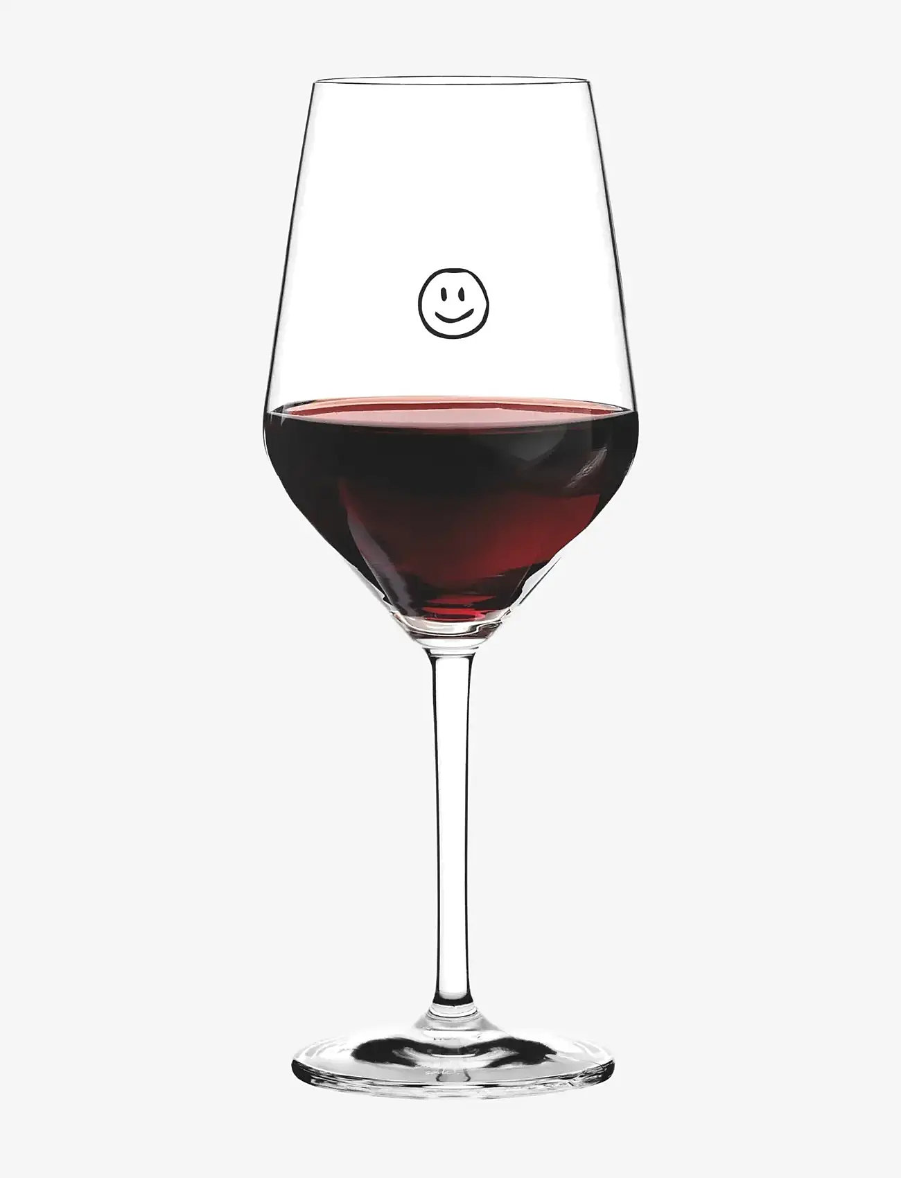 Sand & Soda - Wineglass  Smiley - rödvinsglas - clear - 1