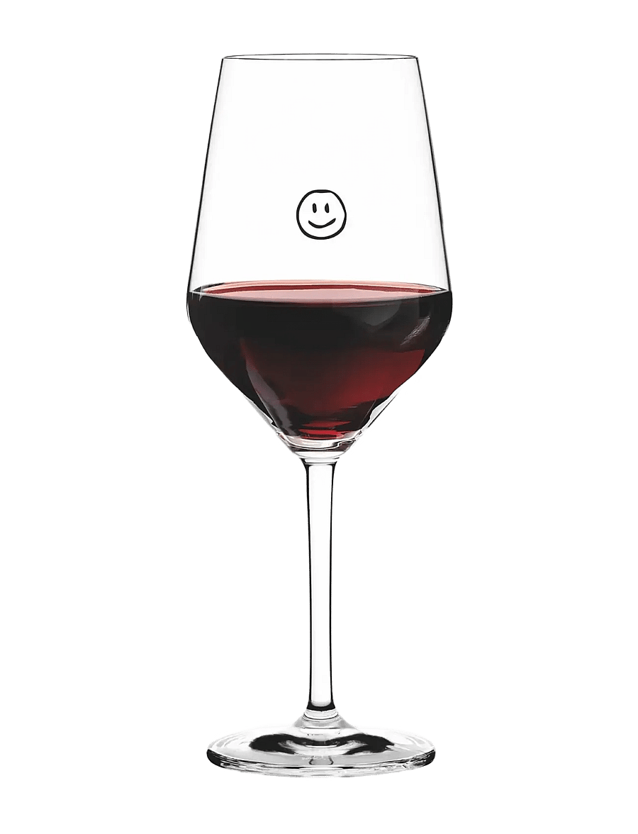 Sand & Soda - Wineglass Smiley - punase veini pokaalid - clear - 2