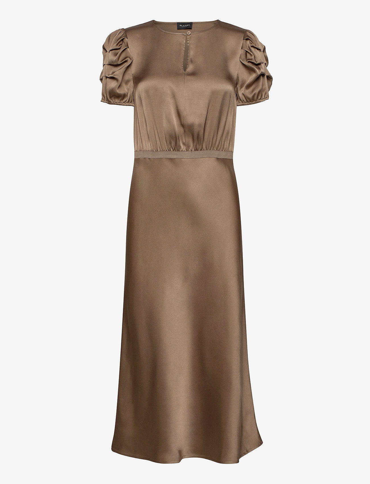 SAND - Double Silk - Berenice Dress - light camel - 0