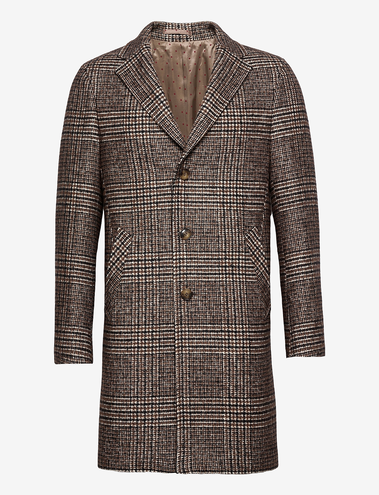 SAND - 7421 - Retro Coat - dark camel - 0