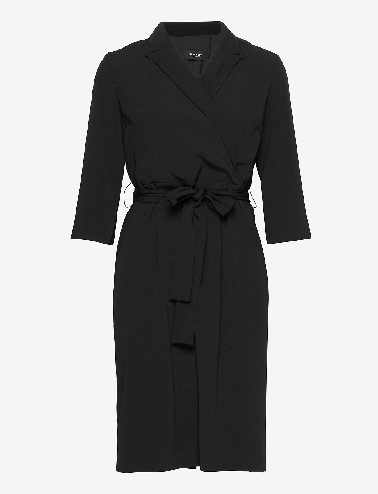 SAND - Crepe Satin Back - Bindy Sleeve - black - 0